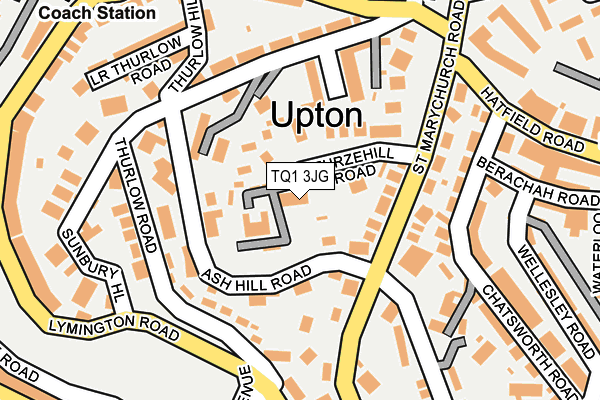 TQ1 3JG map - OS OpenMap – Local (Ordnance Survey)