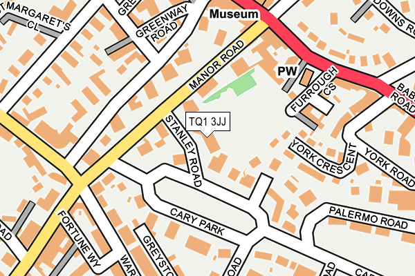 TQ1 3JJ map - OS OpenMap – Local (Ordnance Survey)