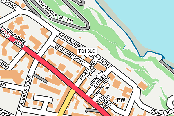 TQ1 3LQ map - OS OpenMap – Local (Ordnance Survey)