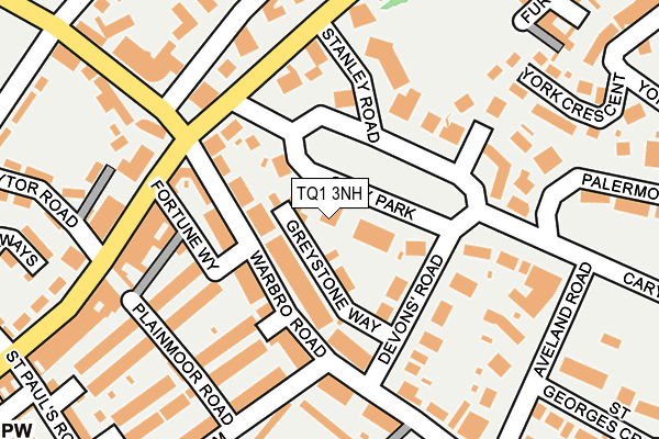 TQ1 3NH map - OS OpenMap – Local (Ordnance Survey)