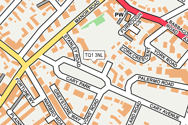 TQ1 3NL map - OS OpenMap – Local (Ordnance Survey)