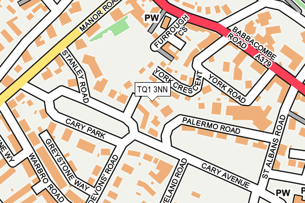 TQ1 3NN map - OS OpenMap – Local (Ordnance Survey)