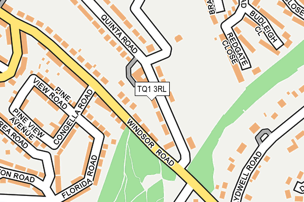 TQ1 3RL map - OS OpenMap – Local (Ordnance Survey)