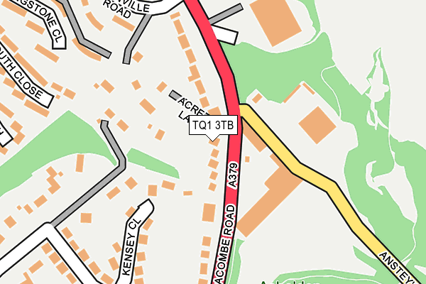 TQ1 3TB map - OS OpenMap – Local (Ordnance Survey)
