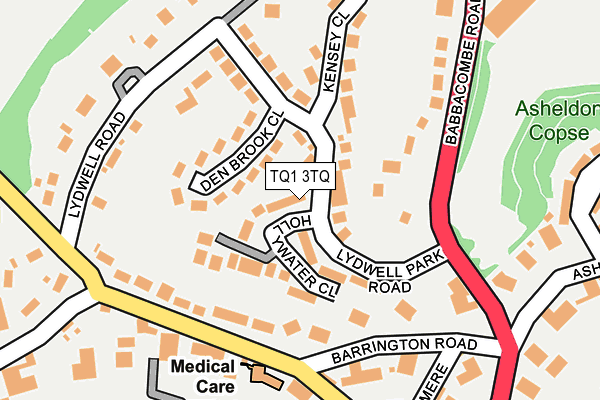 TQ1 3TQ map - OS OpenMap – Local (Ordnance Survey)