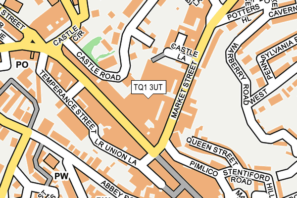 TQ1 3UT map - OS OpenMap – Local (Ordnance Survey)