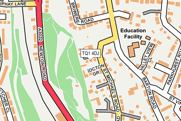 TQ1 4DJ map - OS OpenMap – Local (Ordnance Survey)