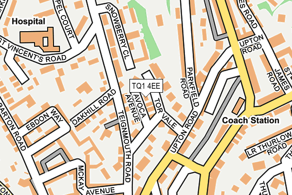 TQ1 4EE map - OS OpenMap – Local (Ordnance Survey)