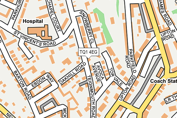 TQ1 4EG map - OS OpenMap – Local (Ordnance Survey)