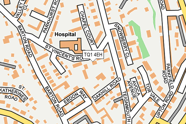 TQ1 4EH map - OS OpenMap – Local (Ordnance Survey)