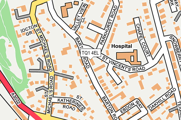 TQ1 4EL map - OS OpenMap – Local (Ordnance Survey)