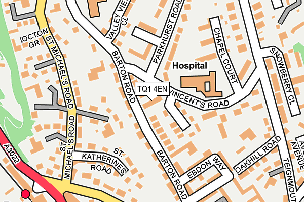 TQ1 4EN map - OS OpenMap – Local (Ordnance Survey)