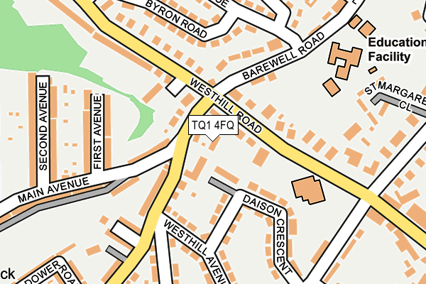 TQ1 4FQ map - OS OpenMap – Local (Ordnance Survey)