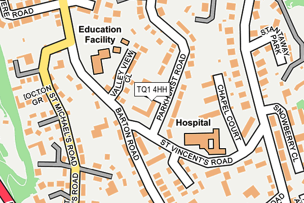 TQ1 4HH map - OS OpenMap – Local (Ordnance Survey)