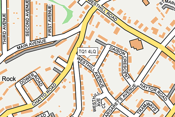 TQ1 4LQ map - OS OpenMap – Local (Ordnance Survey)