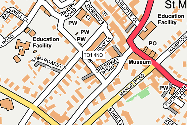 TQ1 4NQ map - OS OpenMap – Local (Ordnance Survey)