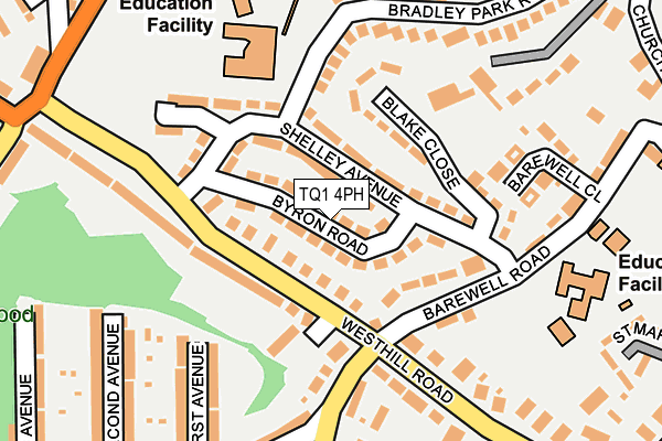 TQ1 4PH map - OS OpenMap – Local (Ordnance Survey)
