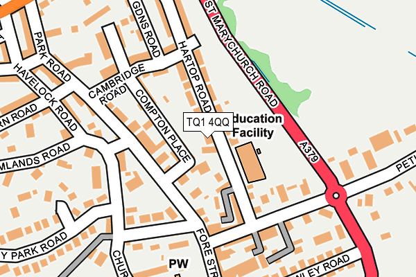 TQ1 4QQ map - OS OpenMap – Local (Ordnance Survey)