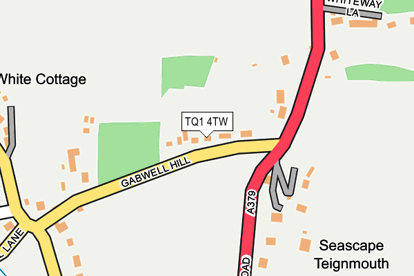 TQ1 4TW map - OS OpenMap – Local (Ordnance Survey)