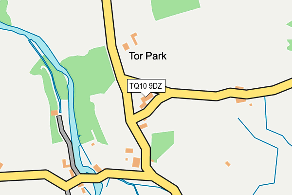 TQ10 9DZ map - OS OpenMap – Local (Ordnance Survey)