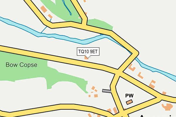 TQ10 9ET map - OS OpenMap – Local (Ordnance Survey)