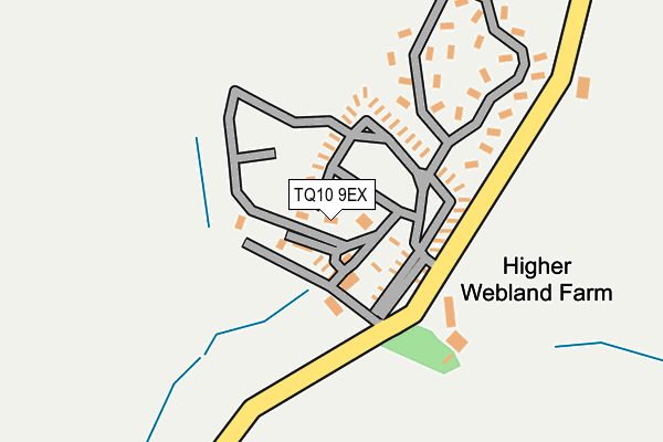 TQ10 9EX map - OS OpenMap – Local (Ordnance Survey)