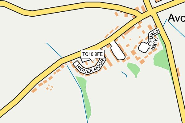 TQ10 9FE map - OS OpenMap – Local (Ordnance Survey)