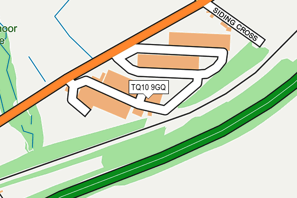 TQ10 9GQ map - OS OpenMap – Local (Ordnance Survey)