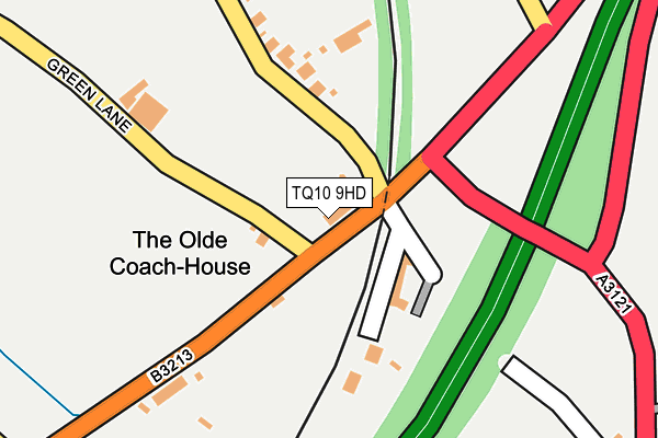 TQ10 9HD map - OS OpenMap – Local (Ordnance Survey)