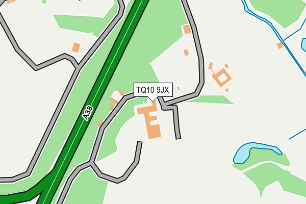 TQ10 9JX map - OS OpenMap – Local (Ordnance Survey)