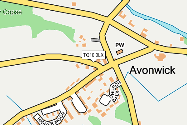 TQ10 9LX map - OS OpenMap – Local (Ordnance Survey)