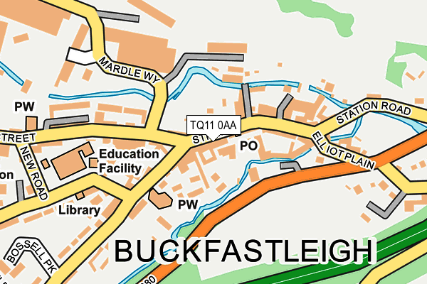 Map of THE SEED - BUCKFASTLEIGH COMMUNITY WHOLEFOOD STORE C.I.C. at local scale