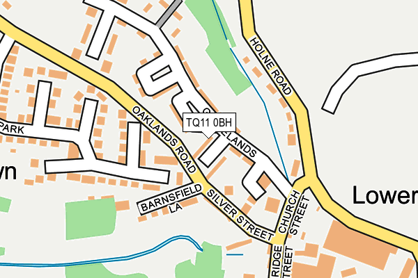 TQ11 0BH map - OS OpenMap – Local (Ordnance Survey)