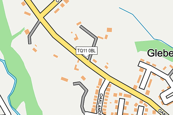 TQ11 0BL map - OS OpenMap – Local (Ordnance Survey)