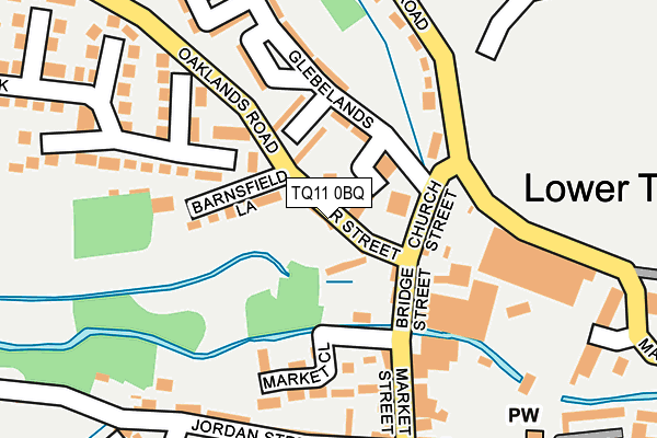 TQ11 0BQ map - OS OpenMap – Local (Ordnance Survey)