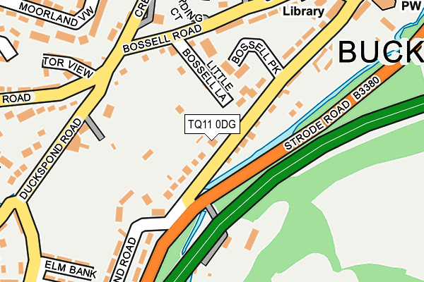 TQ11 0DG map - OS OpenMap – Local (Ordnance Survey)