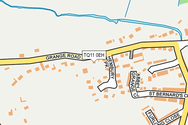 TQ11 0EH map - OS OpenMap – Local (Ordnance Survey)