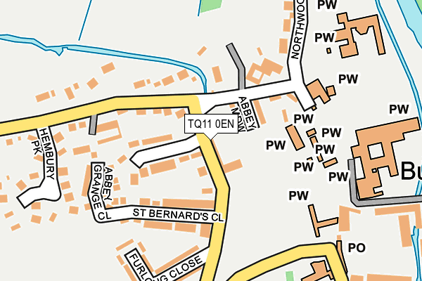 TQ11 0EN map - OS OpenMap – Local (Ordnance Survey)
