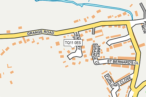 TQ11 0ES map - OS OpenMap – Local (Ordnance Survey)