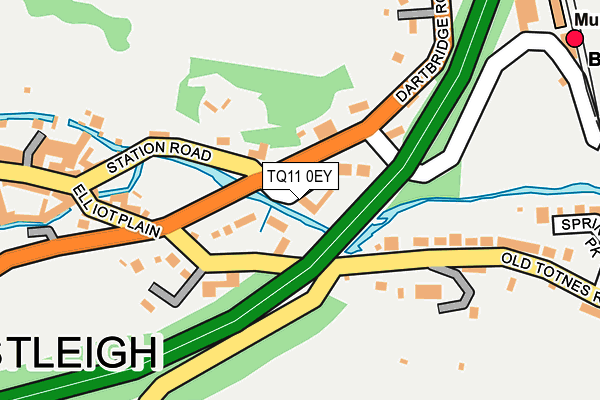 TQ11 0EY map - OS OpenMap – Local (Ordnance Survey)