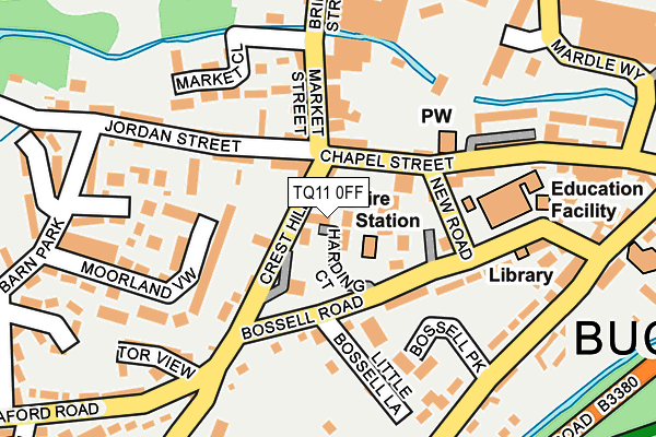 TQ11 0FF map - OS OpenMap – Local (Ordnance Survey)