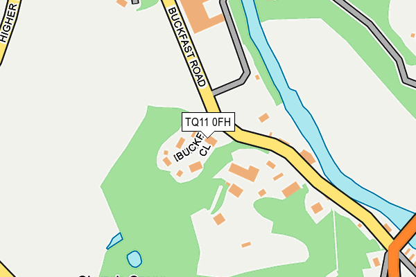 TQ11 0FH map - OS OpenMap – Local (Ordnance Survey)