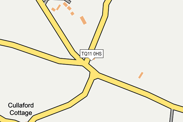 TQ11 0HS map - OS OpenMap – Local (Ordnance Survey)