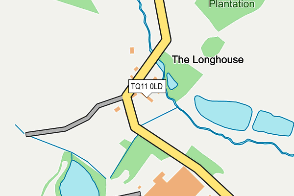 TQ11 0LD map - OS OpenMap – Local (Ordnance Survey)