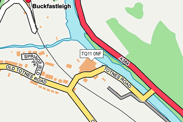 TQ11 0NF map - OS OpenMap – Local (Ordnance Survey)
