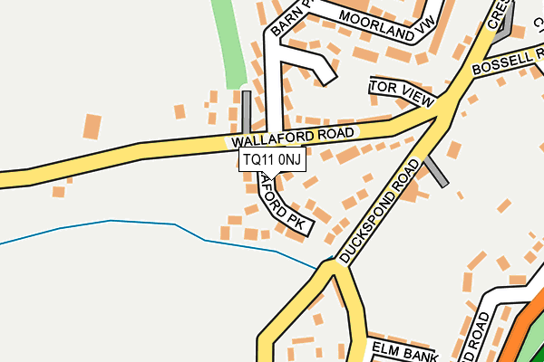 TQ11 0NJ map - OS OpenMap – Local (Ordnance Survey)