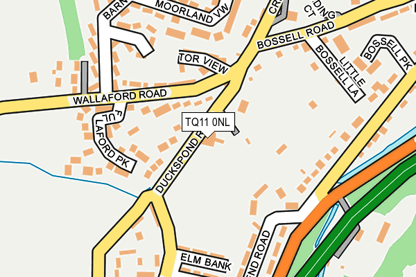 TQ11 0NL map - OS OpenMap – Local (Ordnance Survey)