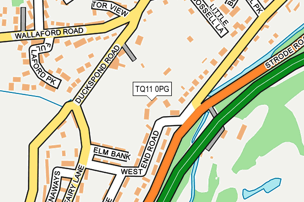 TQ11 0PG map - OS OpenMap – Local (Ordnance Survey)