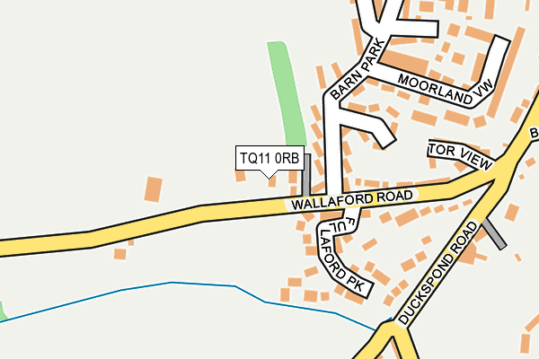 TQ11 0RB map - OS OpenMap – Local (Ordnance Survey)