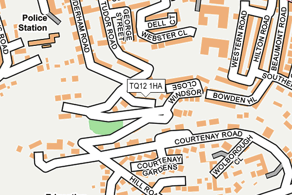 TQ12 1HA map - OS OpenMap – Local (Ordnance Survey)